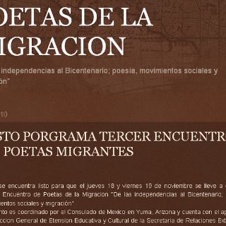 Dedican Tercer Encuentro de Poetas de Migración al Bicentenario