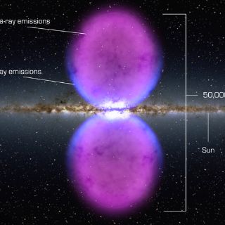 Descubren materia desconocida en medio de la Vía Láctea