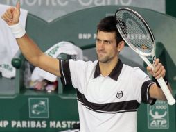 Novak Djokovic se impusó ante el argentino Juan Mónaco. AFP  /