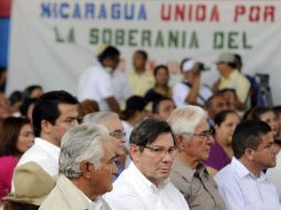 Vista general de la plenaria extraordinaria celebrada hoy en la ciudad sureña de San Carlos, Nicaragua. EFE  /