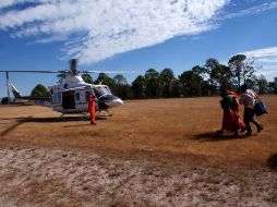 Personal de Protección Civil del Estado acudió a la comunidad Huichila de Ocota de la Sierra. ESPECIAL  /