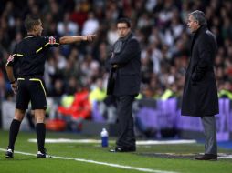 Mourinho fue expulsado del partido del Real Madrid ante el Murcia. REUTERS  /