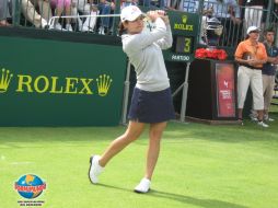 Lorena Ochoa en acción en el Guadalajara Country Club. C. DESENTIS  /