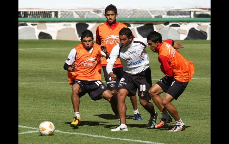 Los jugadores del Atlas se preparan para enfrentar su último partido del torneo mexicano. MEXSPORT  /