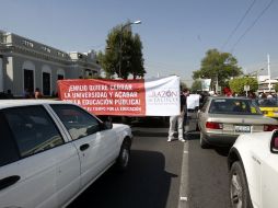 El jueves pasado los universitarios salieron a las calles para bloquear más de un centenar de cruceros. ARCHIVO  /