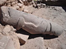 El hallazgo en Zacatecas es una escultura que representa a un jugador de pelota decapitado.ESPECIAL  /