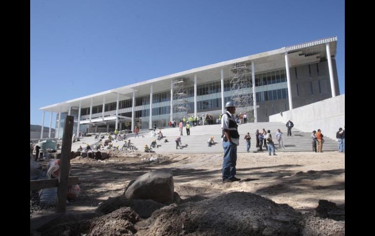 Aspecto de la Ciudad Judicial, con un avance físico del total de la obra de 82 por ciento. S. NÚÑEZ  /