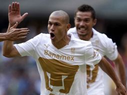Daría Verón festeja el único gol del partido. MEXSPORT  /
