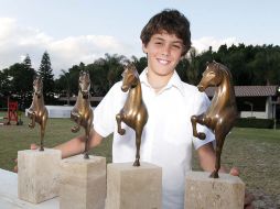 El joven jinete Juan Pablo Gaspar, de 12 años, fue multipremiado. EL INFORMADOR. A. CAMACHO  /