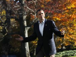 Barack Obama, en su regreso a la Casa Blanca, tras una gira de 10 días por Asia. AP  /