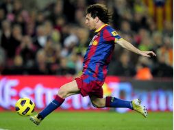 El jugador argentino Lionel Messi en su participación con el Barcelona en el duelo ante Villareal. AFP  /