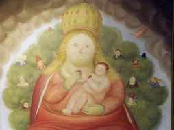 ''Nuestra Señora de Cajicá'' incorpora dos temas importantes del trabajo de Botero: la religión y su Colombia natal. AFP  /