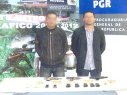 Los detenidos y las armas fueron puestos a disposición de un fiscal federal. EPECIAL  /