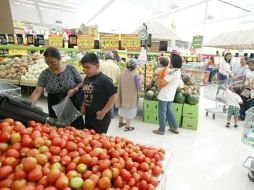 El crecimiento en supermercado fue de 10.2 por ciento. ARCHIVO  /