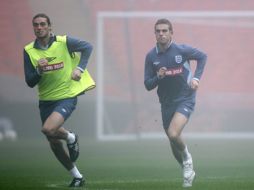 La Selección inglesa entrena en un Wembley, de cara al juego contra los franceses. REUTERS  /