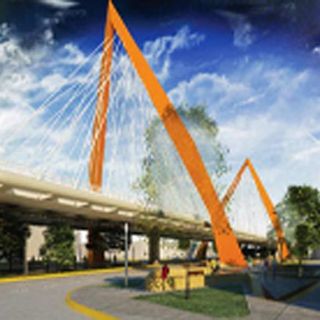 Puente Atirantado será color naranja