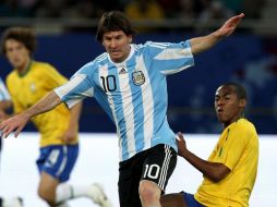 Lionel Messi le dio la victoria a la Selección de Argentina. AFP  /