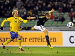 Alemania y Suecia terminaron su encuentro amistoso sin poder realizar anotaciones. EFE  /