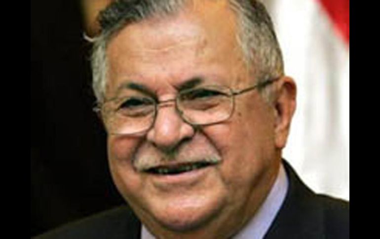 Jalal Talabani, mandatario de la República de Iraq. ESPECIAL  /