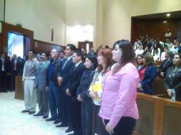 Aspecto de la toma de protesta de los consejeros de la CEDHJ en el Congreso local. Z. RAMÍREZ  /