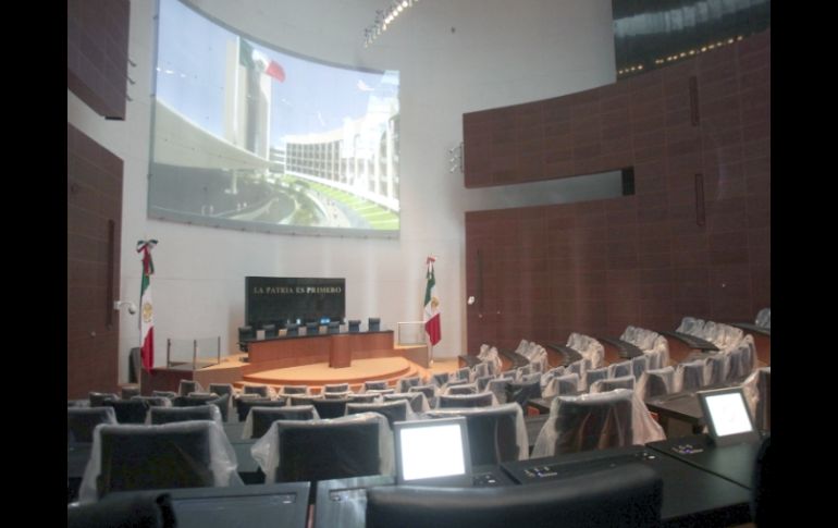 Los senadores no recibirán formalmente la nueva sede mañana en su totalidad, pues aún está inacabada. EL UNIVERSAL  /