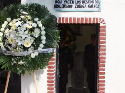 Las festividades comenzaron en el cementerio municipal con un homenaje al general revolucionario Eugenio Zúñiga. I. DE LOZA  /