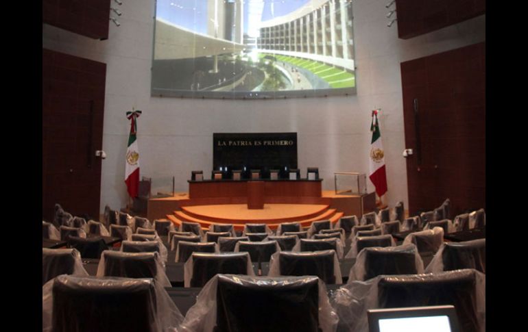 Aspecto de la nueva sede del Senado de la República. EL UNIVERSAL  /