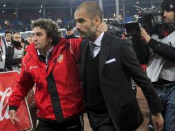 Lo que hemos hecho hoy ha sido respetar al contrario y hacer las obligaciones para ganar el partido, declaró Guardiola. REUTERS  /