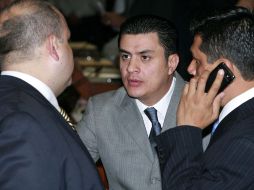 Los diputados panistas encabezados por José Ma. Martínez (centro) se opusieron al proyecto legislativo que no se publicará. E. PACHECO  /