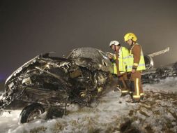 Socorristas apagaron el incendio y trasladaron el órgano al hospital. REUTERS  /