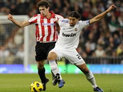 Sami Khedira terminó lesionado en su encuentro del Athletic Club de Bilbao. AFP  /