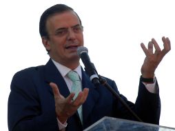 Marcelo Ebrard encabezó el acto inaugural de la Cumbre Climática Mundial de Alcaldes. NTX  /