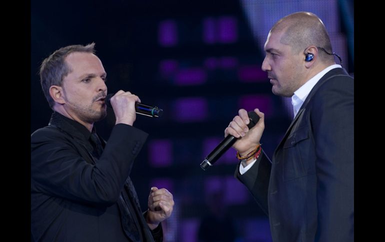 Miguel Bosé canto temas como ''Nena'' y ''Estuve a punto de''. EL UNIVERSAL  /