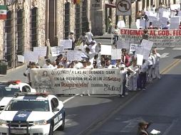 Familiares y amigos de los dos turistas que continúan desaparecidos claman por justicia y mayor seguridad, en Morelia. EL UNIVERSAL  /