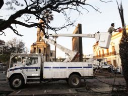El espacio que se ubica entre las calles Reforma y San Felipe está listo para albergar de nuevo la vendimia navideña. A. CAMACHO  /