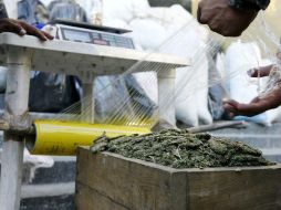 Decomisan 140 kilogramos de vegetal verde así como cinco kilogramos de semilla de marihuana. ARCHIVO  /
