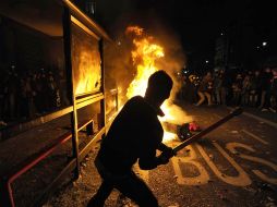La policía dijo que fueron arrestadas 17 personas en la capital por desórdenes violentos. REUTERS  /