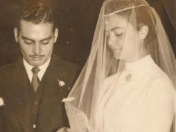 Humberto y Loló el día de su boda.  /