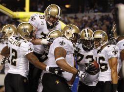 Los jugadores de Nueva Orleáns festejan su victoria de último minuto. REUTERS  /