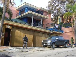 Personal castrense se trasladó a la finca número 3073 de Paseo del Puma, en el fraccionamiento Bugambilias.ESPECIAL  /