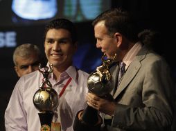Salvador Cabañas fue distinguido por la Conmebol con el trofeo Alberto Spencer. REUTERS  /