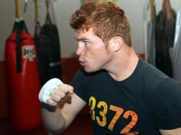 Saúl 'Canelo' Álvarez terminará su preparación con un entrenamiento público. MEXSPORT  /