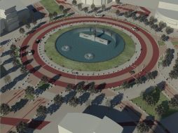 En esta imagen recreada se observa como quedaría la zona de La Minerva tras la primera etapa de rehabilitación. ESPECIAL  /