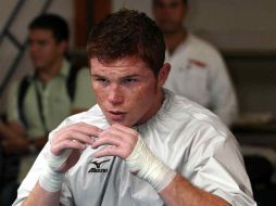 'Canelo' Álvarez cerrará preparación en el Gimnasio “Julián Magdaleno”. MEXSPORT  /