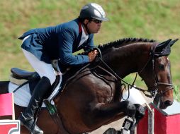 El jinete tapatío, Jacobo Saaib, ya se coronó en el Campeonato Nacional de Salto que se efectúa en Querétaro. A. CAMACHO  /