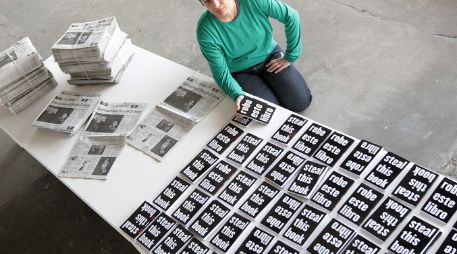 La artista Dora García expone en la OPA, como parte del programa cultural la FIL. A. CAMACHO  /