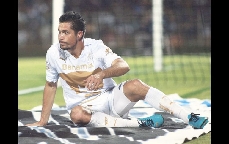 Dante López, delantero de los Pumas. MEXSPORT  /