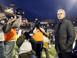 Fue la presentación de Javier Aguirre en casa de su nuevo equipo. EFE  /