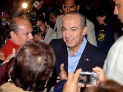 El Presidente Felipe Calderón encabeza ‘‘un encuentro ciudadano’’, con motivo por sus cuatro años de Gobierno. EL UNIVERSAL  /