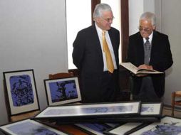 Los 37 grabados de diversos tamaños, fueron elaborados por el creador Hambis Tsangaris.ESPECIAL  /